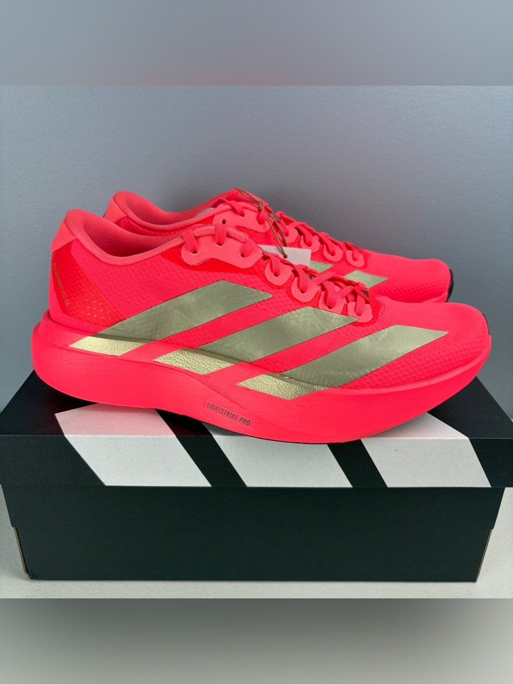 Adidas Adizero EVO SL Shoes Solar Turbo KJ2548 Authentic Woman’s Size 8.5